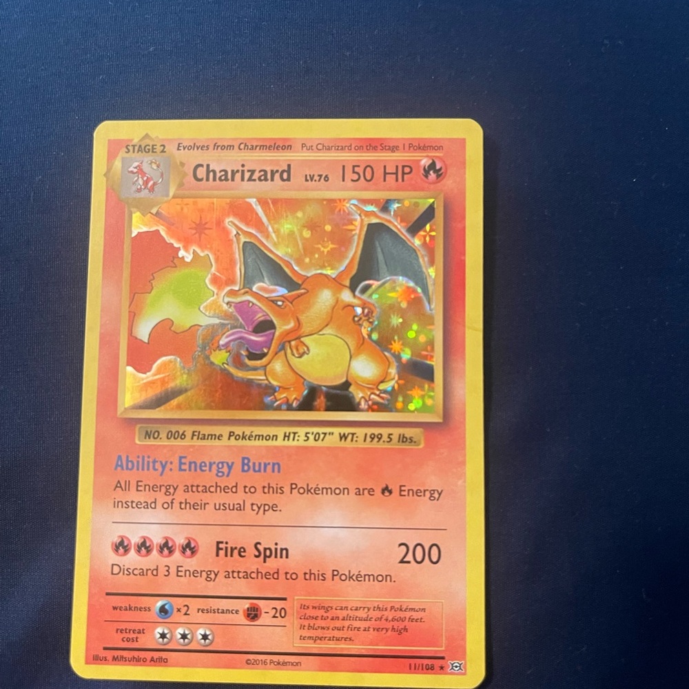 Charizard Pokémon card 2016